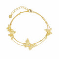 Damen Armband mit kunstvollen Schmetterlingsanhängern Shop Nory