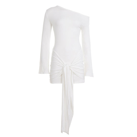 Damen nan tailliertes Wickelshirt mit weiten Trompetenärmeln und extra langem Bindeband Shop Nory