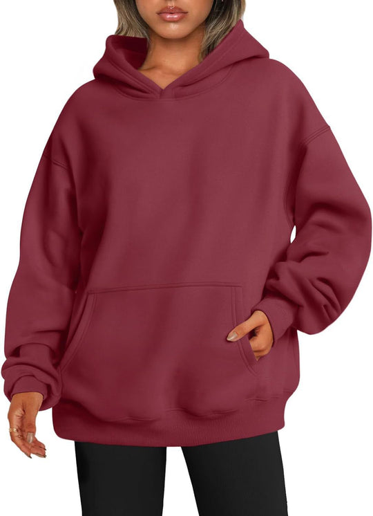Damen nan oversized Kapuzenpullover mit verlängerter Silhouette und Kängurutasche Shop Nory