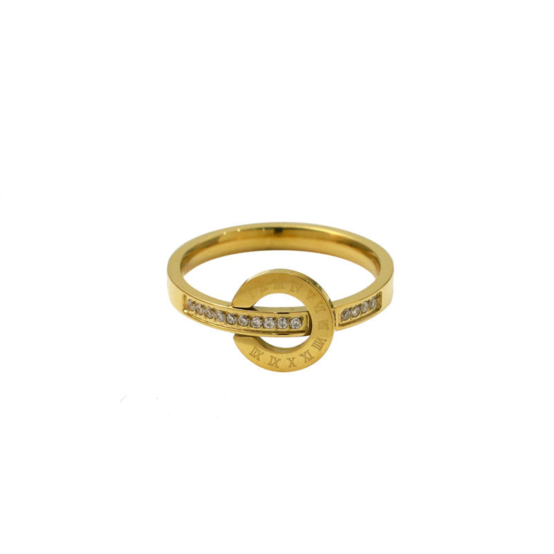 Damen Designer Ring mit funkelnden Zirkonia Steinen Shop Nory