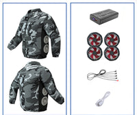 W16 Camouflage + 12V 4-Ventilatoren + 12V 20.000 mAh-Akku