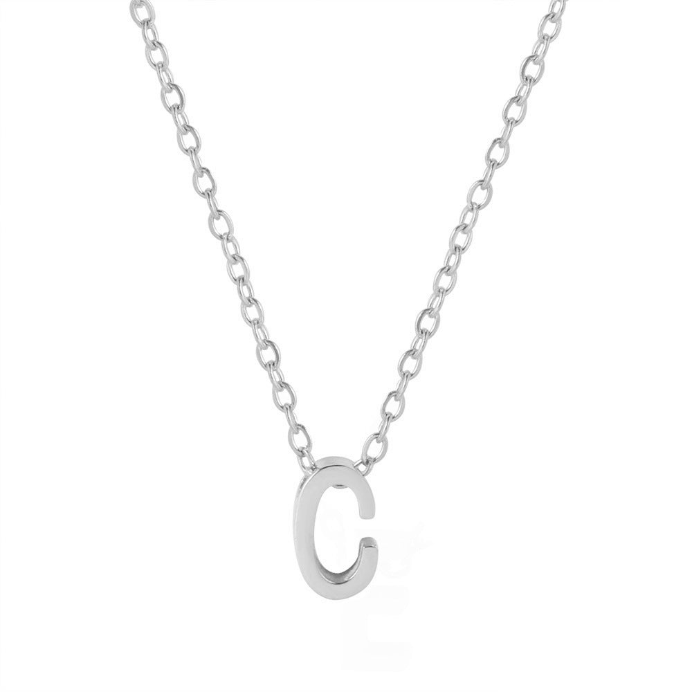 Damen personalisierte Initial Anhänger Halskette Shop Nory