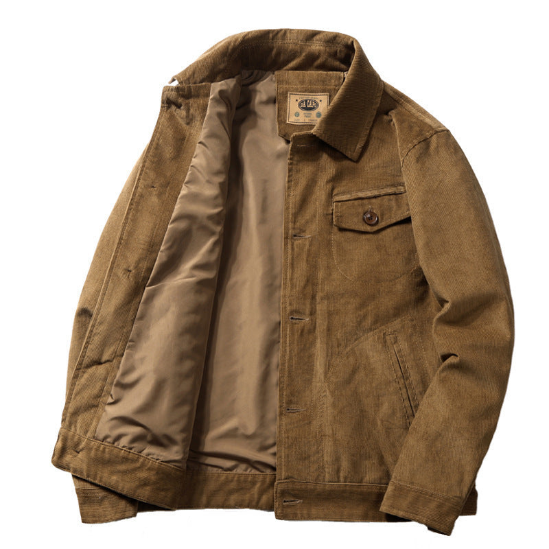 Herren Baumwoll-Cordjacke im Worker-Blouson mit leichtem Innenfutter Shop Nory