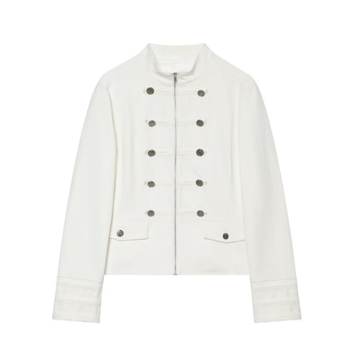 Damen Kurzjacke im Marschall-Stil mit Stehkragen, Zierknopfleiste und Pattentaschen Shop Nory