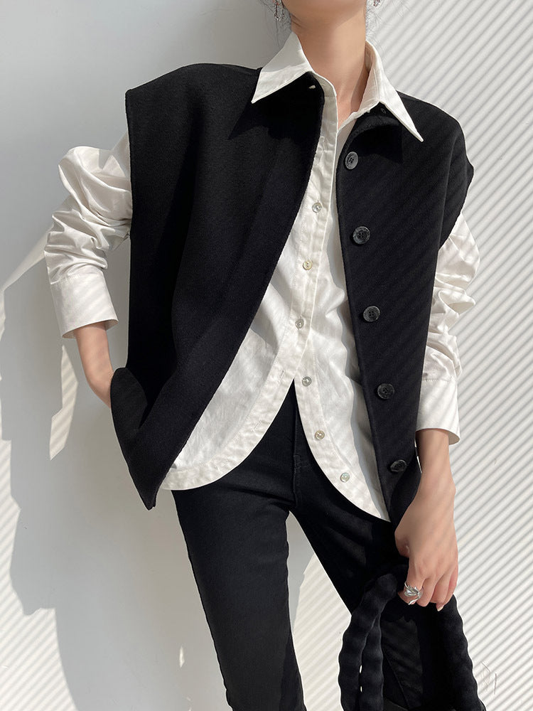 Damen Modische Oversized Weste Shop Nory