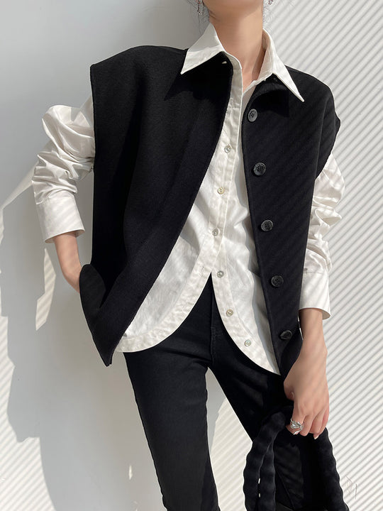 Damen Modische Oversized Weste Shop Nory