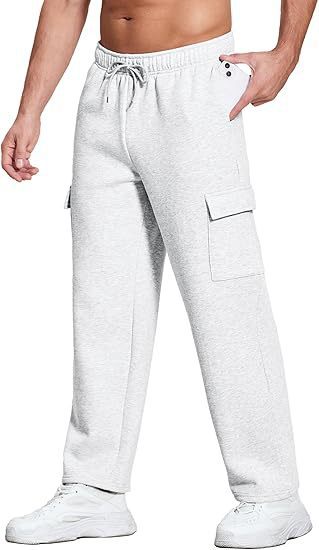 Herren nan komfortable Cargo-Loungehose mit elastischem Bund, Kordelzug, geradem Bein und aufgesetzten Klappentaschen Shop Nory