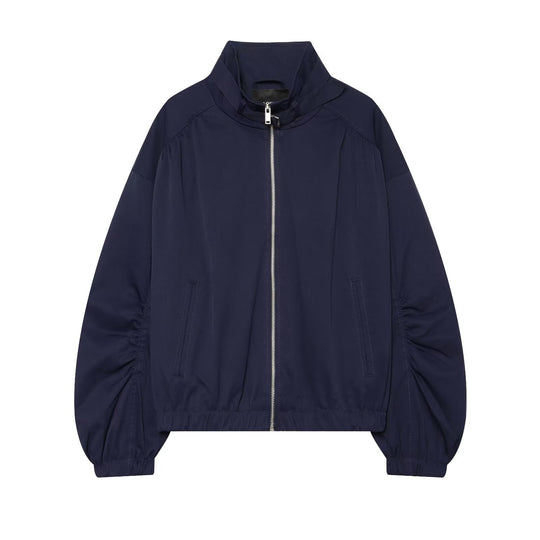 Damen Kurzjacke mit Stehkragen und gerafften Ballonärmeln Shop Nory