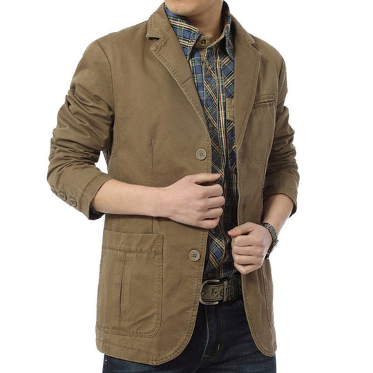 Herren Modische Leinenblazerjacke Shop Nory