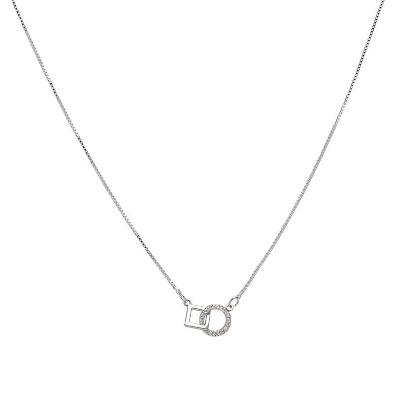 Damen Halskette mit modernem geometrischem Anhänger Shop Nory