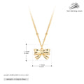Damen Halskette mit elegantem Schleifenanhänger aus 925 Sterling Silber Shop Nory