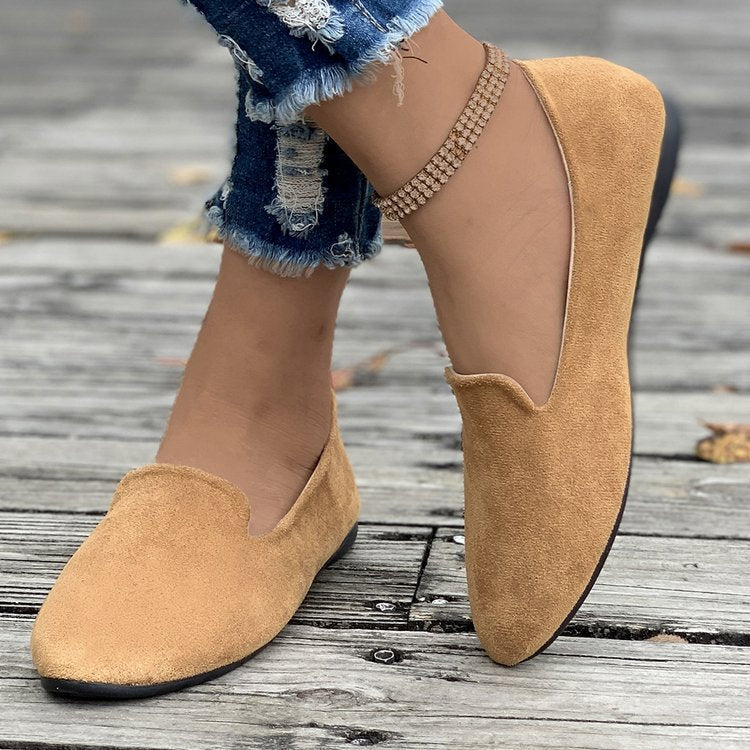Damen Mokassins mit eleganter Schnittform aus hochwertigem Wildleder