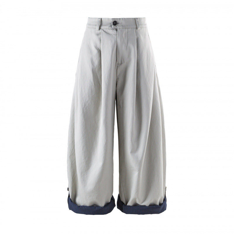Damen Weite High-Waist Plissierte Balloon-Hose Shop Nory
