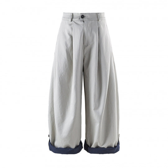 Damen Weite High-Waist Plissierte Balloon-Hose Shop Nory