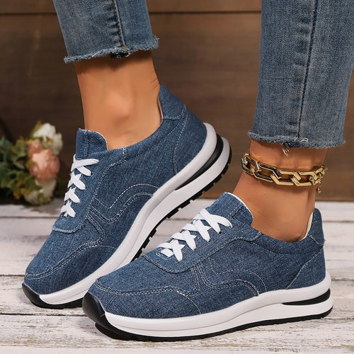 Damen Leichter Canvas‑Sneaker mit gepolstertem Komfortfußbett und profilierter Laufsohle Shop Nory