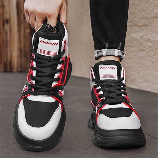 Herren High-Top City-Plateau-Sneaker mit skulpturierter Wellenlaufsohle, gepolstertem Knöchelkragen und griffiger Offroad-Traktion Shop Nory