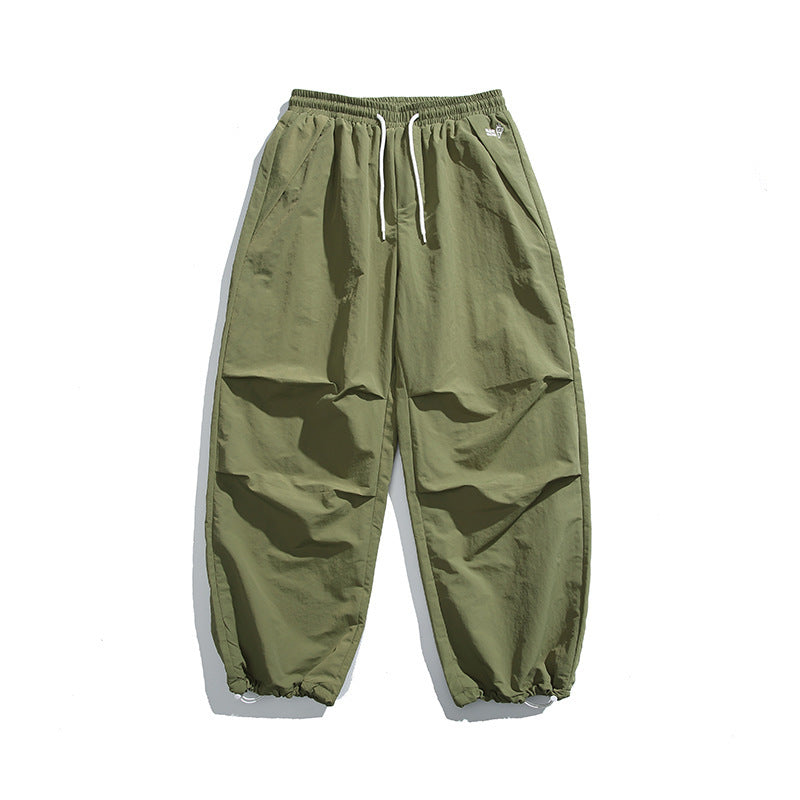 Herren Baggy-Cargo-Hose mit elastischem Tunnelzugbund, Kordelzug und verstellbaren Saumbündchen Shop Nory