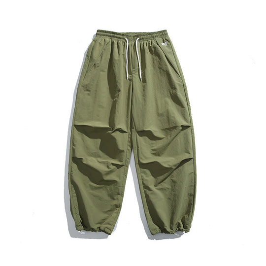 Herren Baggy-Cargo-Hose mit elastischem Tunnelzugbund, Kordelzug und verstellbaren Saumbündchen Shop Nory