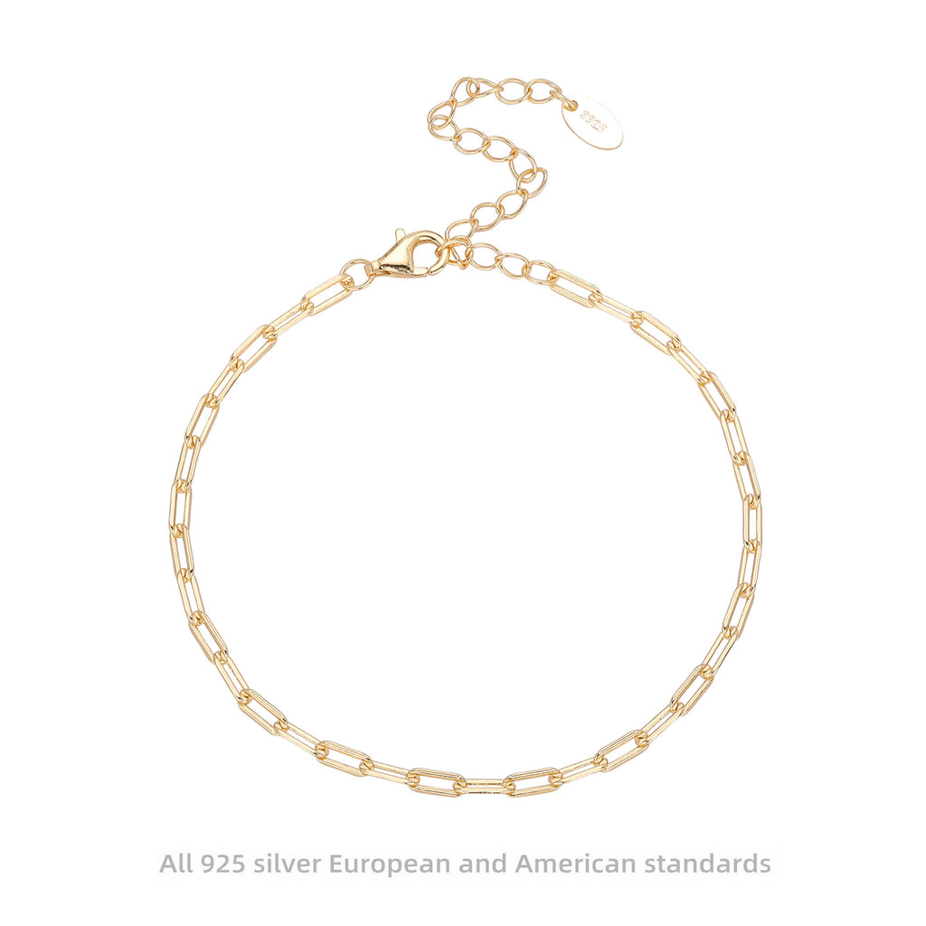 Damen Kette aus 925 Sterling Silber mit modernem Gliederdesign Shop Nory
