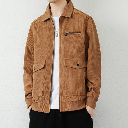 Herren Lässige Cordjacke mit praktischen Taschen Shop Nory