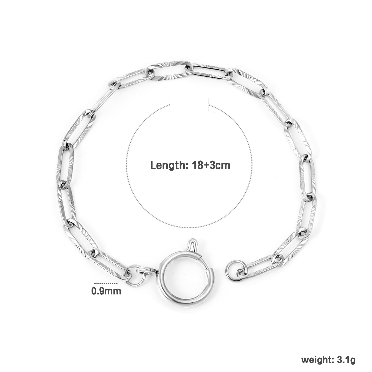 Damen Armband mit modernem Gliederdesign und hochwertiger Beschichtung Shop Nory