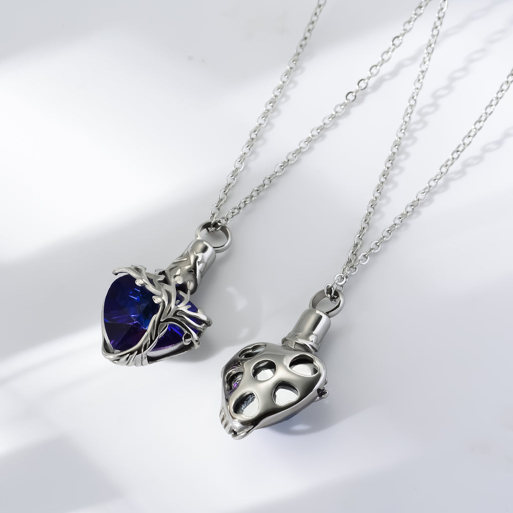 Damen Anhänger mit baumförmigem Design und buntem Kristall Shop Nory