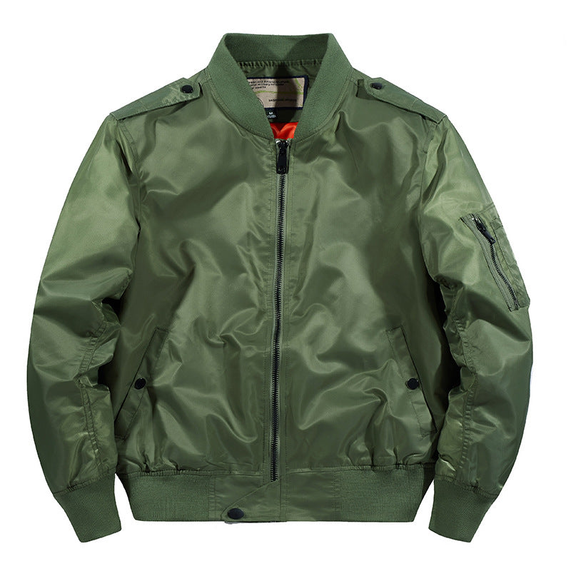 Herren Wind- und Wasserabweisende Nylon-Bomberjacke mit Rippbündchen und Ärmeltasche Shop Nory
