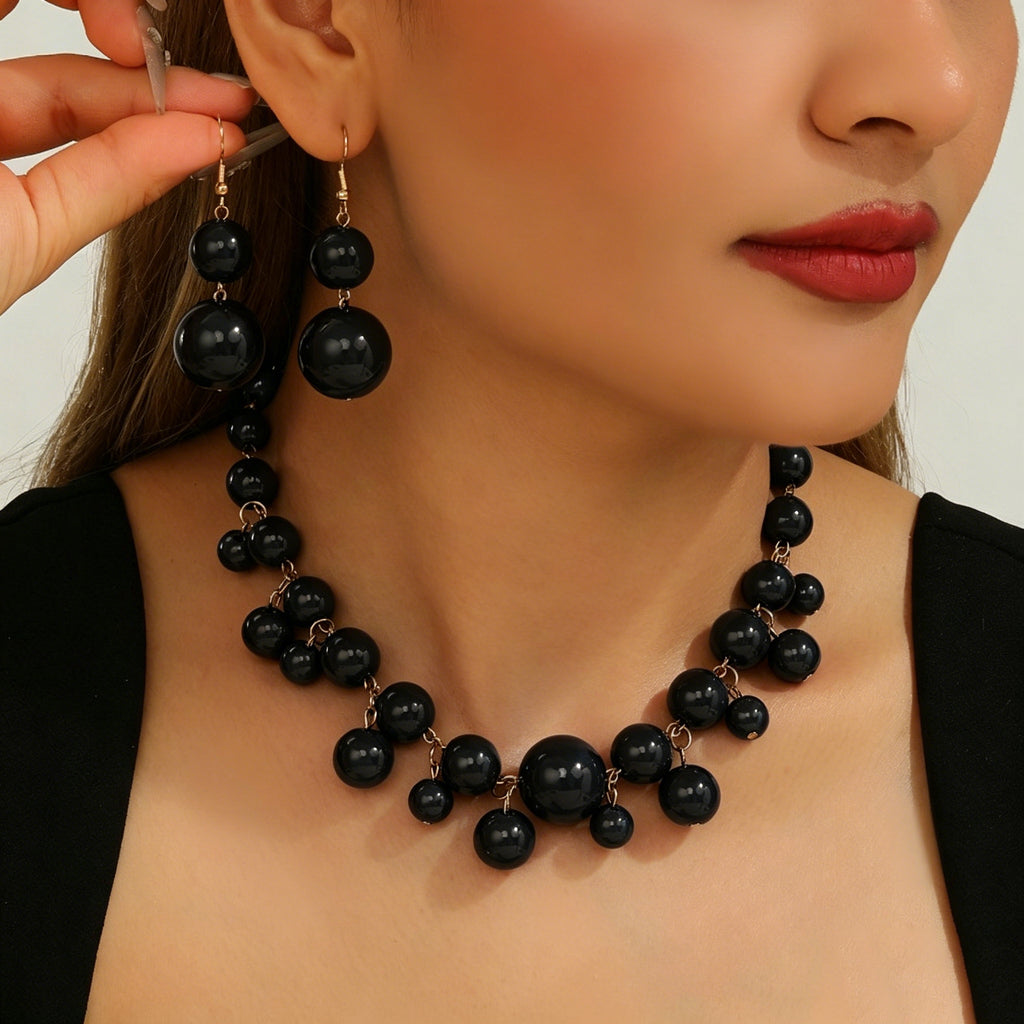 Damen Schmuckset mit gewagtem Perlen-Design Shop Nory