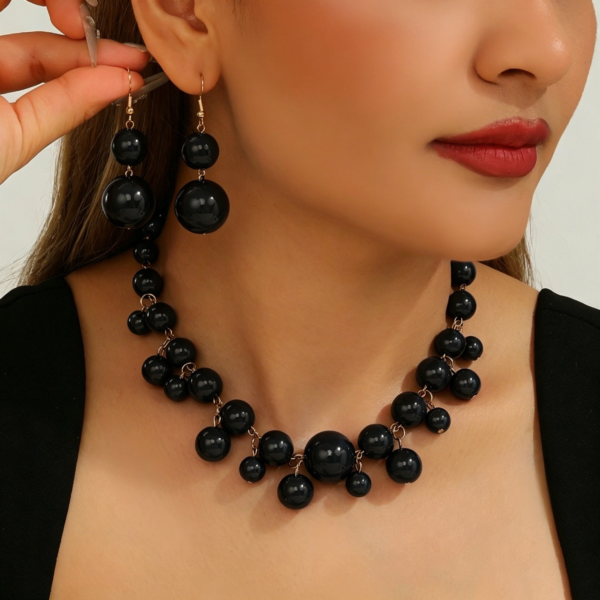 Damen Schmuckset mit gewagtem Perlen-Design Shop Nory