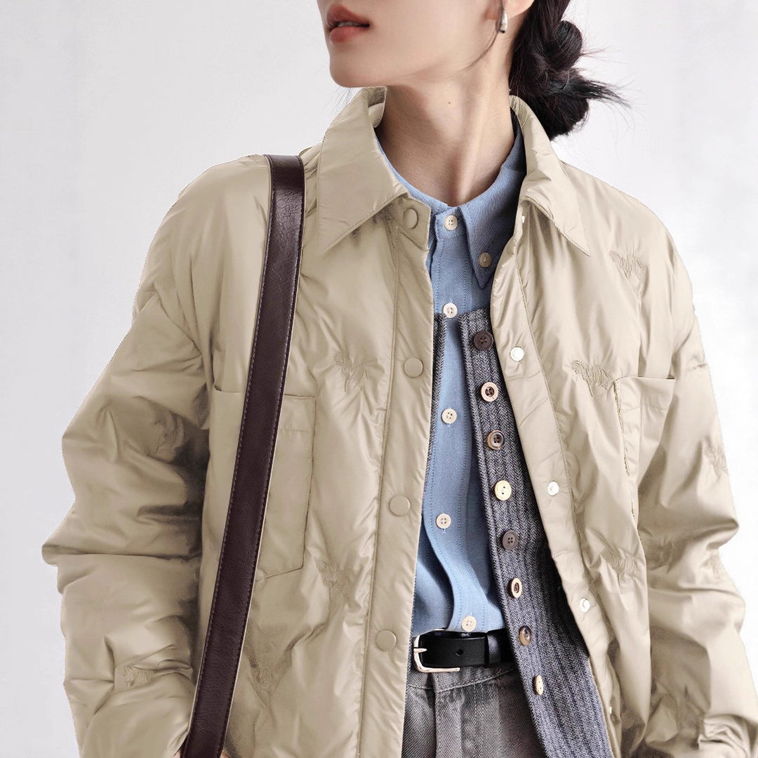 Damen elegante und gefütterte Übergangsjacke Shop Nory