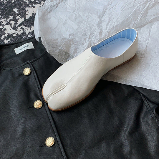 Damen modische Slipper mit glänzender Oberfläche und bequemem Schnitt