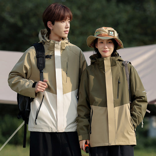 Damen Trekking-Softshell-Parka mit zweilagiger Membran, verschweißten Nähten und verstellbarer Kapuze Shop Nory