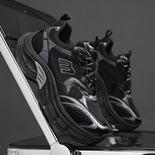 Unisex Voluminöse Mesh-Runner mit atmungsaktivem Obermaterial und stoßdämpfender Plateausohle Shopy Nory