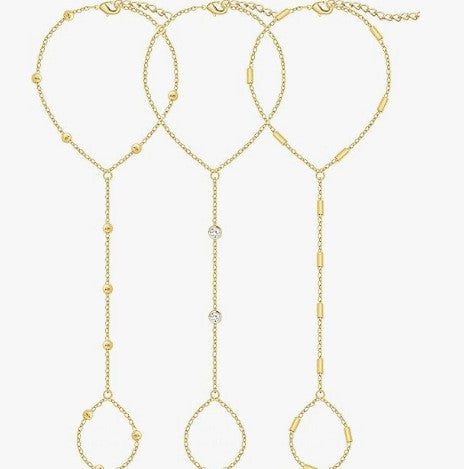 Damen Fußkettchen mit funkelnden Zirkonia-Details und zartem Design Shop Nory