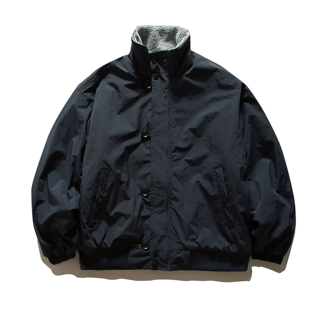 Herren Kurz geschnittene Thermo‑Blousonjacke mit hochgeschlossenem Sherpa‑Kragen Shop Nory