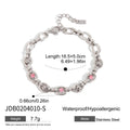 Damen Edelstahl Armband mit bunten Zirkonia-Steinen Shop Nory