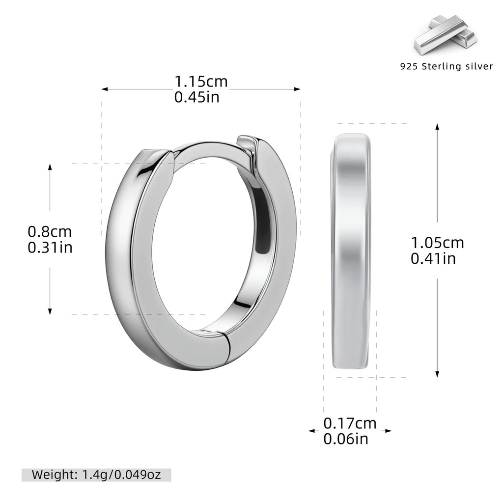 Damen Creolen mit modernem geschwungenem Design aus hochwertigem 925 Sterling Silber Shop Nory
