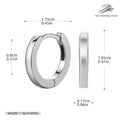 Damen Creolen mit modernem geschwungenem Design aus hochwertigem 925 Sterling Silber Shop Nory