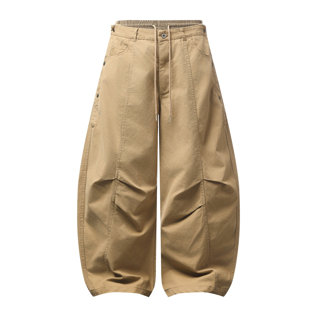 Damen Weite Culotte-Hose mit elastischem Tunnelzugbund und Cargo-Details Shop Nory