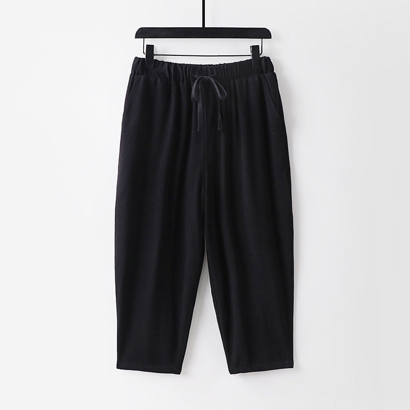 Damen Lässige Jogginghose mit Zugband und weitem Bein Shop Nory