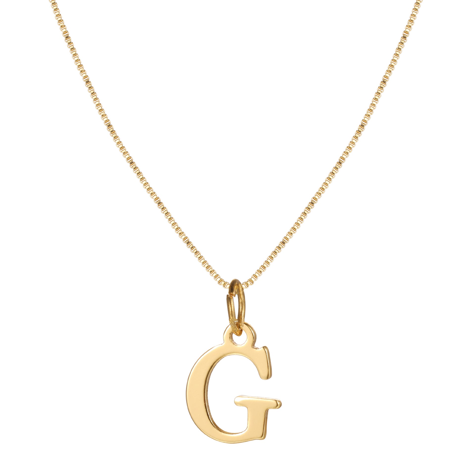 Damen Halskette mit modischem Initial-Anhänger in elegantem Design Shop Nory