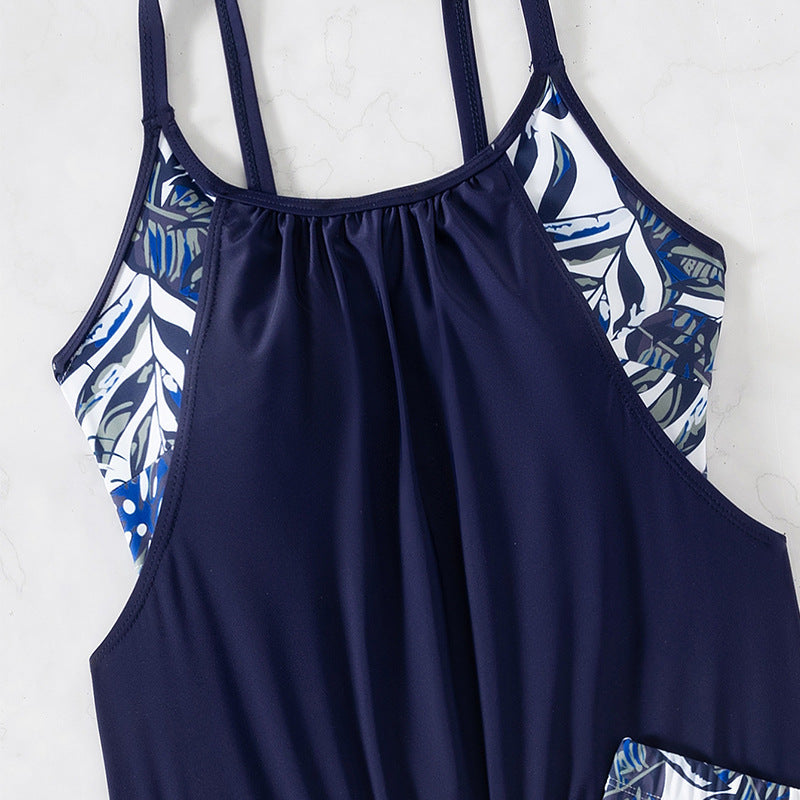 Damen Tankini-Set mit floralem Muster und bequemen Shorts Shopnory
