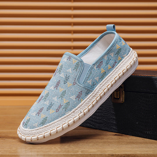 Damen Bequeme Slip-On Mokassins mit buntem Muster Shop Nory