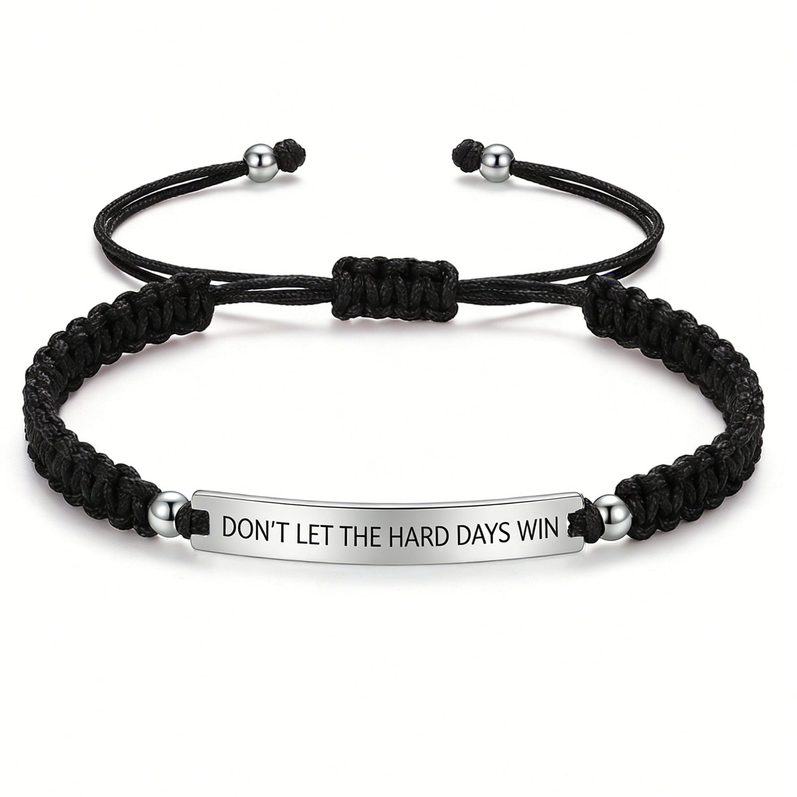 Damen Motivationsarmband mit verstellbarem Knoten und inspirierendem Spruch Shop Nory