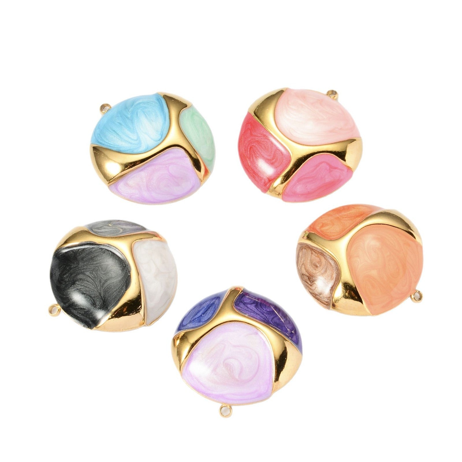 Damen Anhänger mit kunstvollem Farbenspiel und elegantem Goldakzent Shop Nory