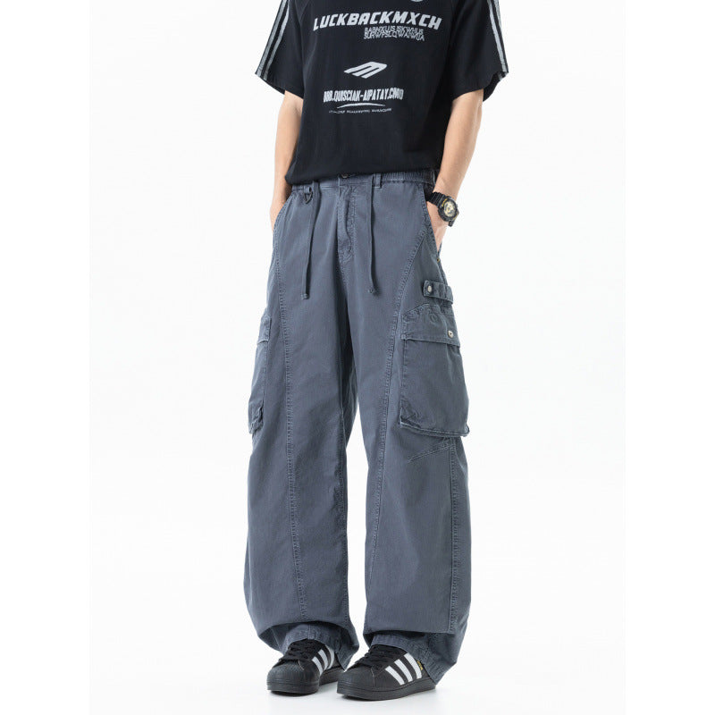 Herren weite Cargo-Hose im Baggy‑Schnitt mit Utility‑Taschen und Kordelbund Shop Nory