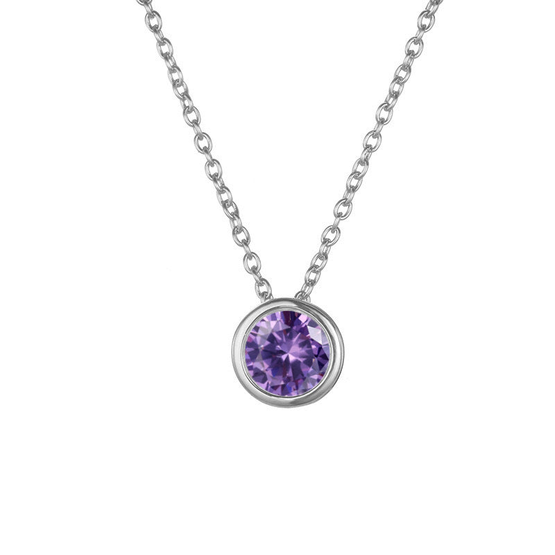Damen Halskette mit funkelndem Zirkonia-Anhänger in elegantem Design Shop Nory