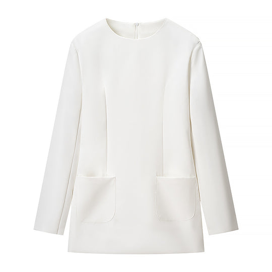 Damen Taillierter Blazer mit Korsagen‑Optik und Peplum‑Silhouette Shop Nory