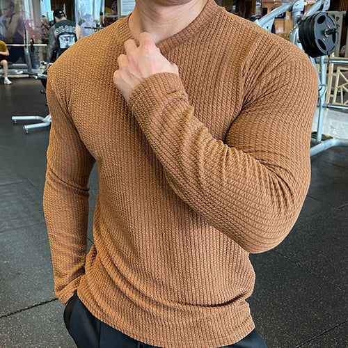 Herren Langarmshirt mit strukturiertem GewShopnorye