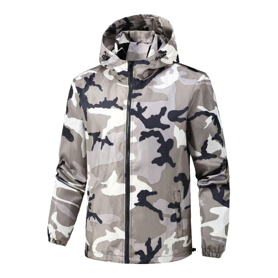 Herren Leichte Camouflage-Jacke mit Kapuze Shop Nory